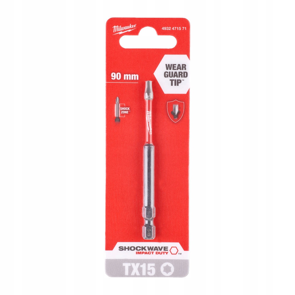 

Końcówka Bit Torx Shockwave TX15/90MM Milwaukee