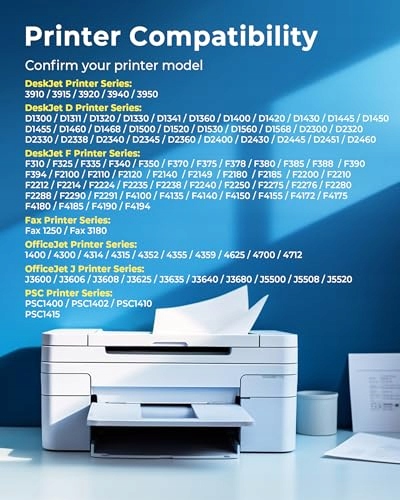 ECHALLENGE 21XL 22XL Tusze Kompatybilne HP PSC DeskJet OfficeJet 2 Sztuki — miniatura 2