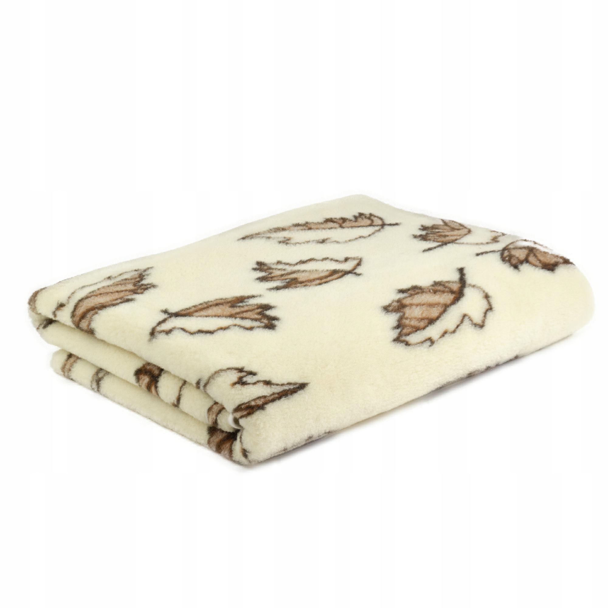 Vlněná deka merino 155x200 krémově hnědá Hřejivé výrobky