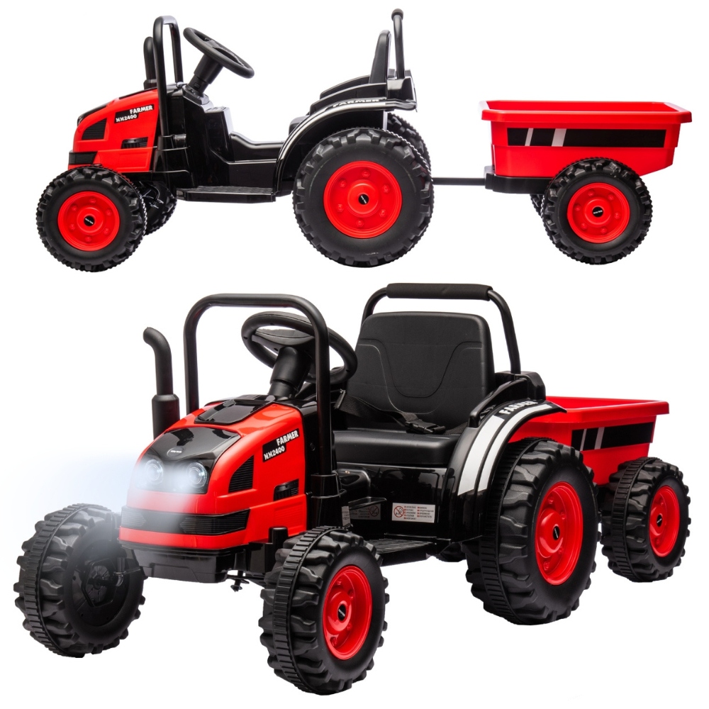 Traktorek na akumulator z przyczepą dla dzieci 3–5 lat Farmer Milly Mally