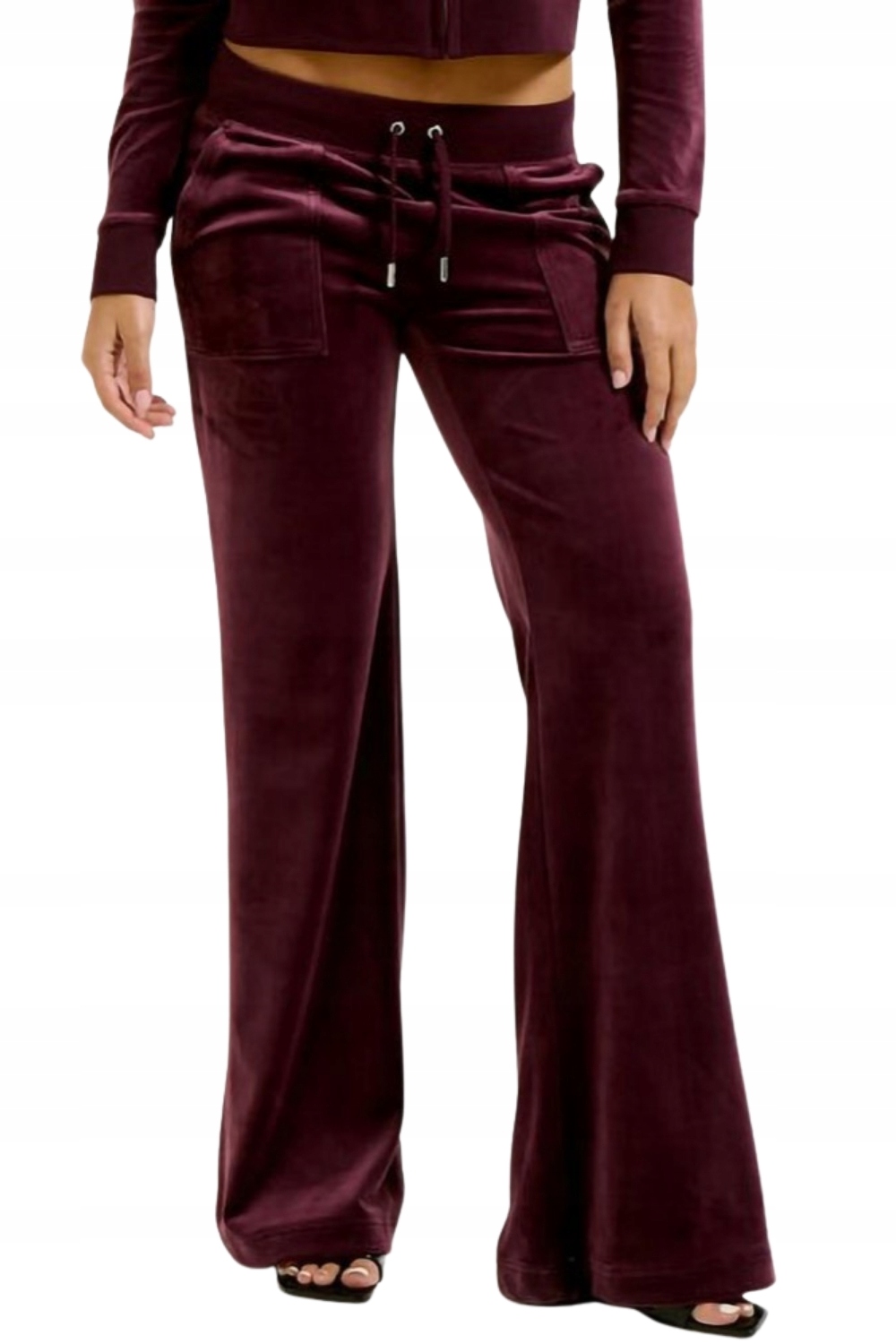 Juicy Couture Dámské švestkové tepláky Layla Low Rise M