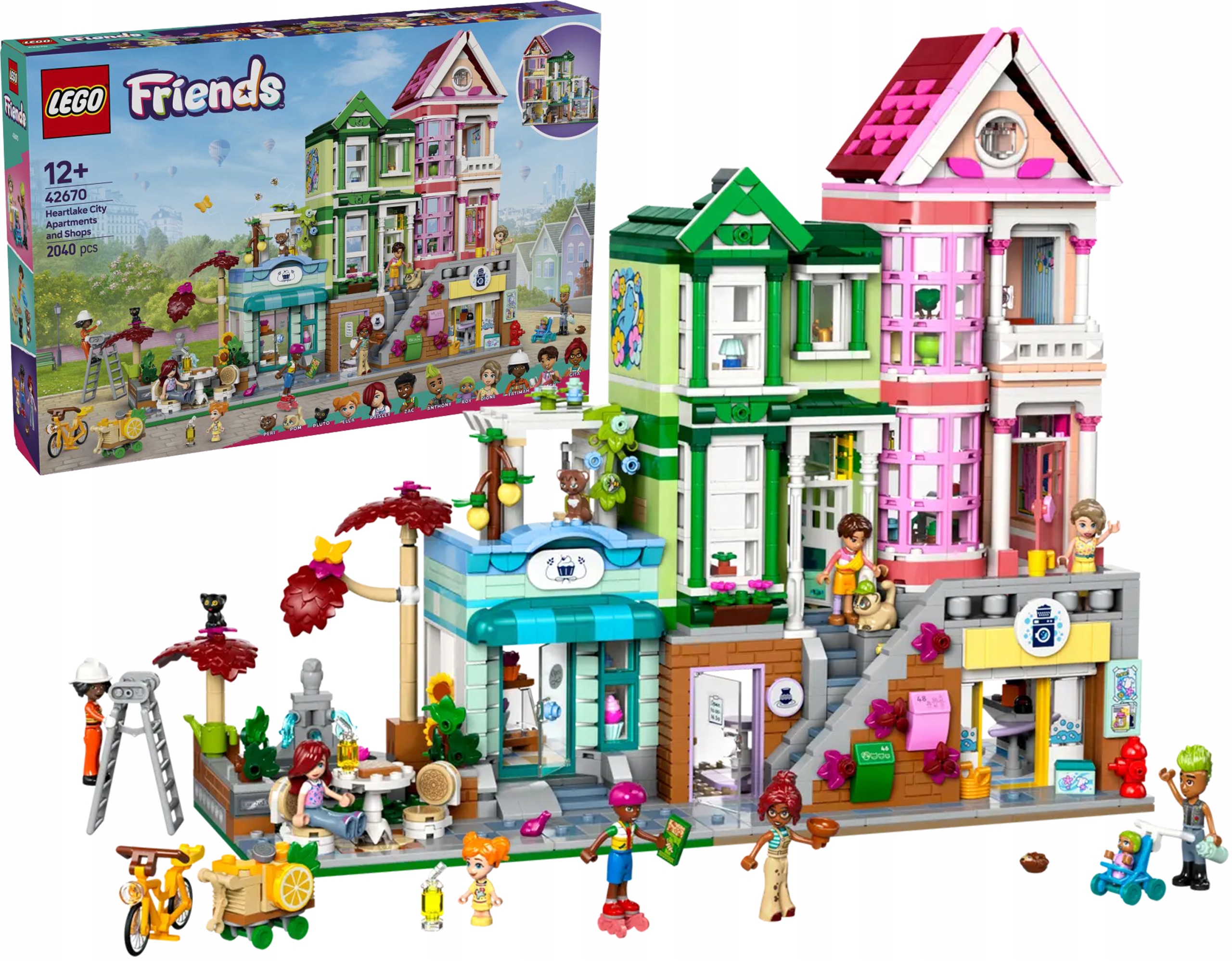 Lego Friends Byty a obchody ve městě Heartlake 42670