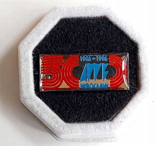 Odznaka 50 lat AWF Wrocław 1946-1996 w etui