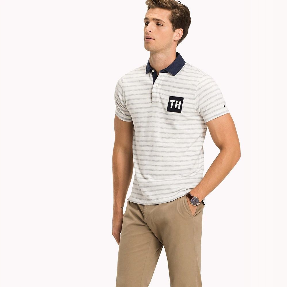 Tommy Hilfiger Polokošile Pruhy Límeček (M)