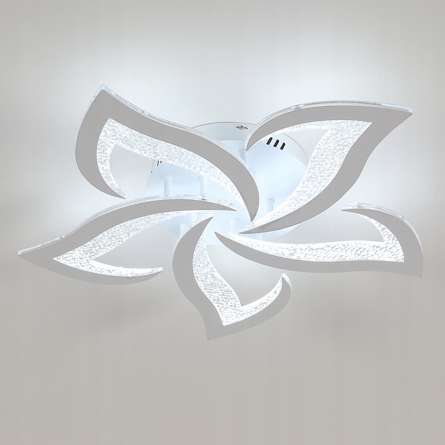 Lampa Sufitowa Wisząca Led Zyrandol Biały Nowoczesny 60W 6500K