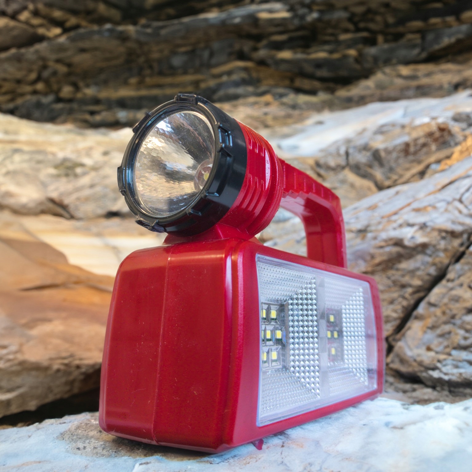 MOCNA LAMPA LATARKA WARSZTATOWA LED COB Z UCHWYTEM Długość 13.5 cm