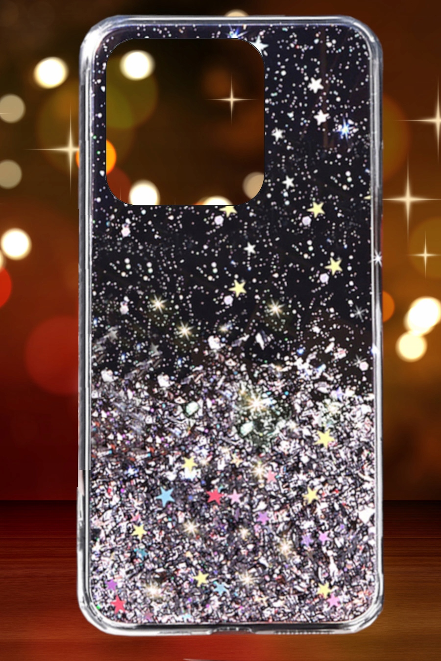 ETUI SHINE CASE BROKAT + SZKŁO DO REDMI 10C Kolor różowy