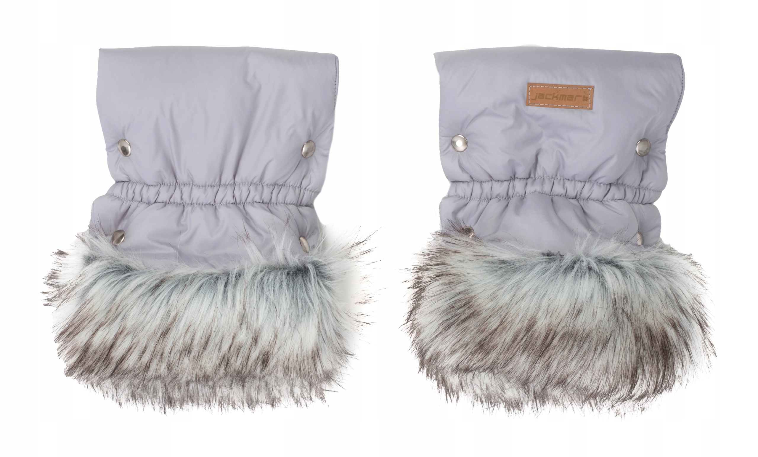 Mufki Rękawiczki z Futerkiem do Wózka