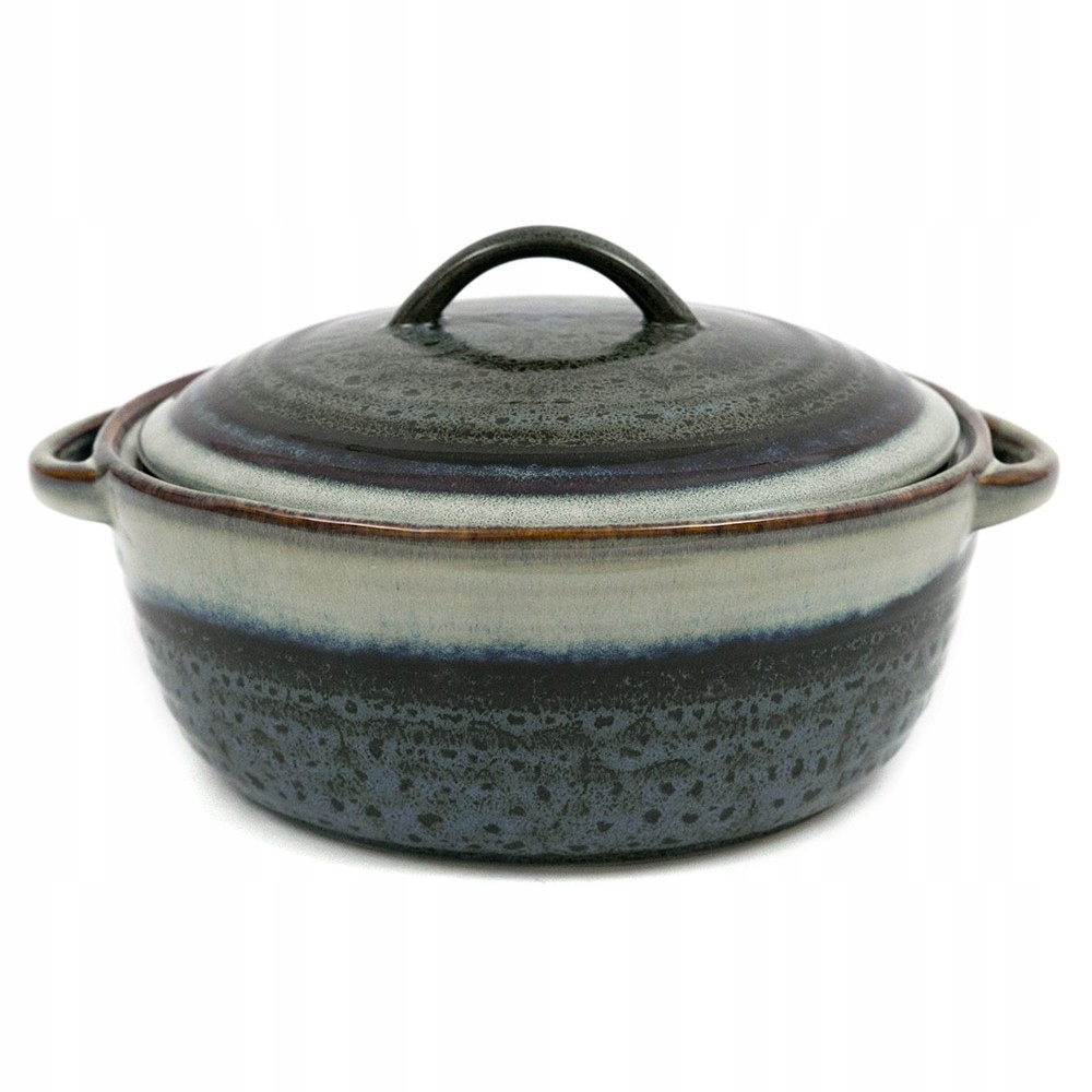 Keramická Váza Pro Podávání Polévek A Pokrmů 1,5 L, Modrá A Modrá Lesklá