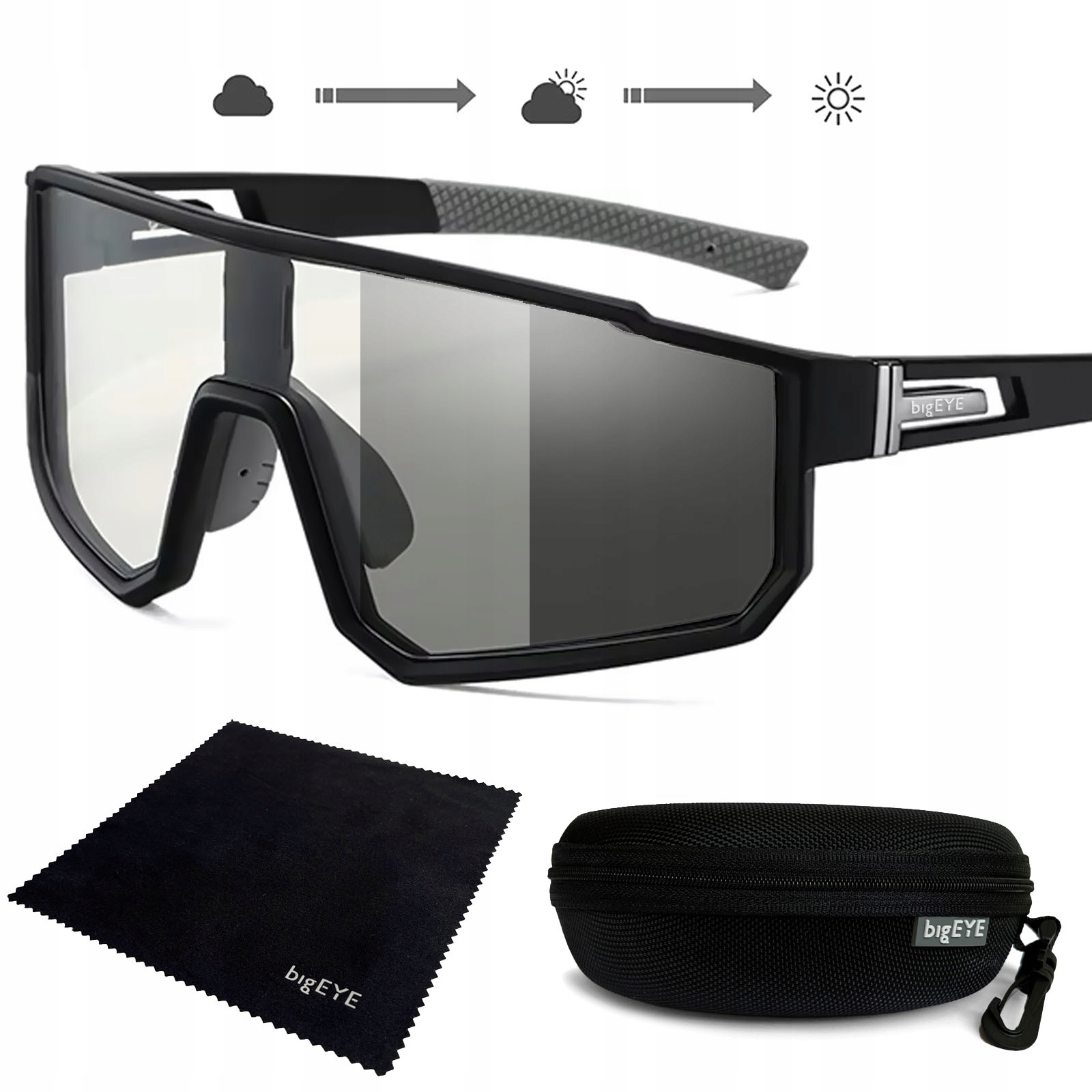 bigEYE Fotochromatické Sportovní Sluneční Brýle Běžecké Kolo