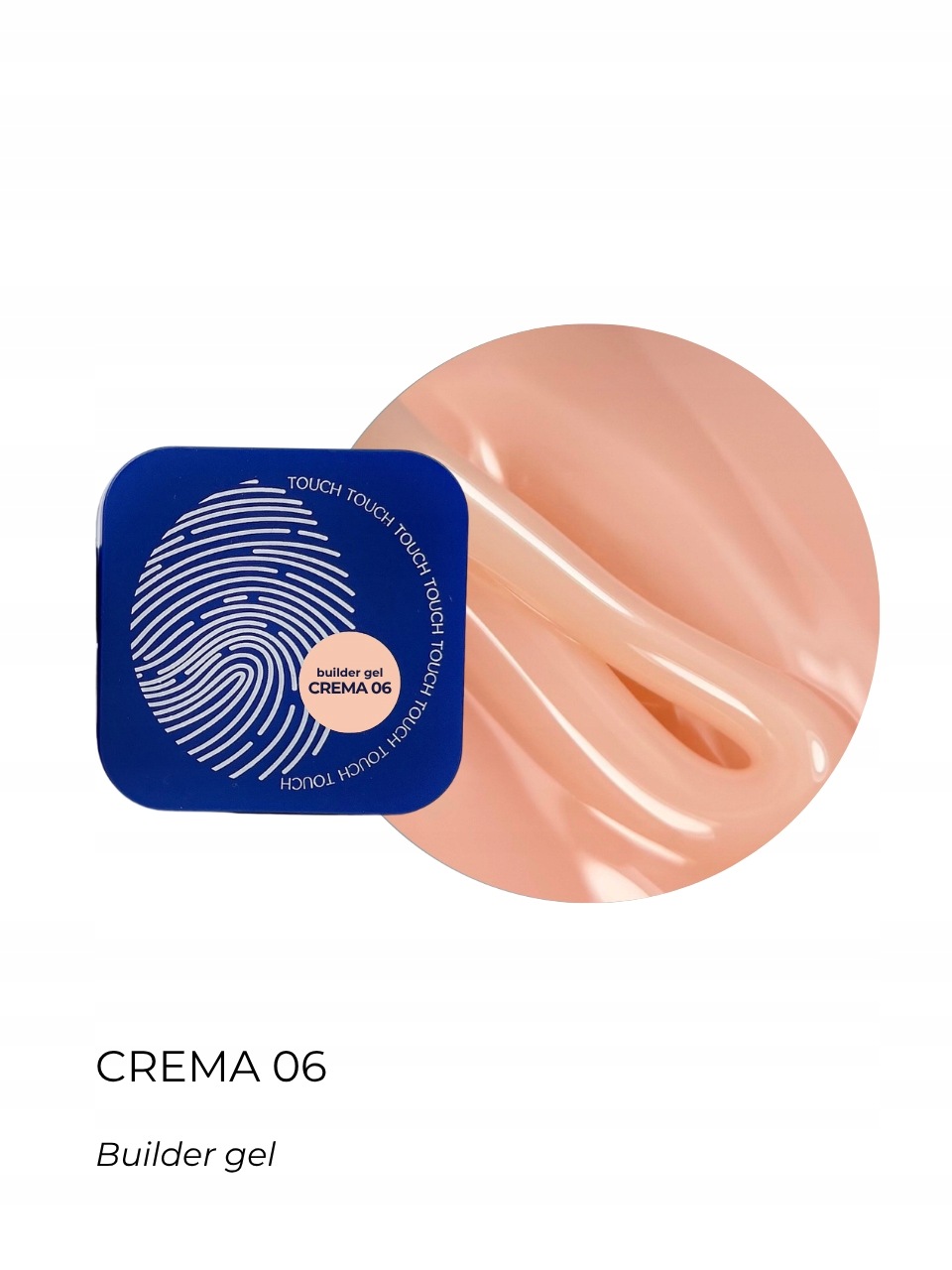 Builder gel Crema 06 beżowo-brzoskwiniowy żel budujący