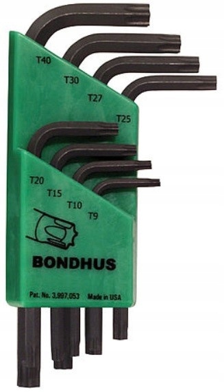 

Bondhus zestaw kluczy imbusów Tx 8szt. (T9-T40)