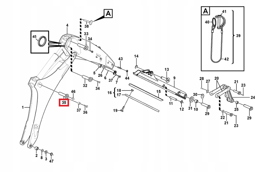 11884607 - Стопорный штифт VOLVO BL60 61 71 60X250