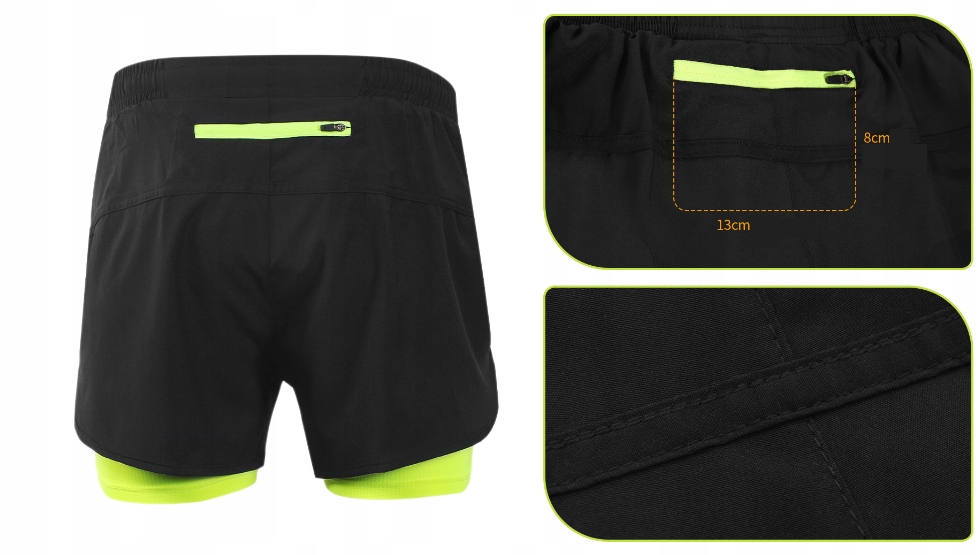 SPODENKI SPORTOWE DAMSKIE DO BIEGANIA ARSUXEO NA ROWER r M Rozmiar M