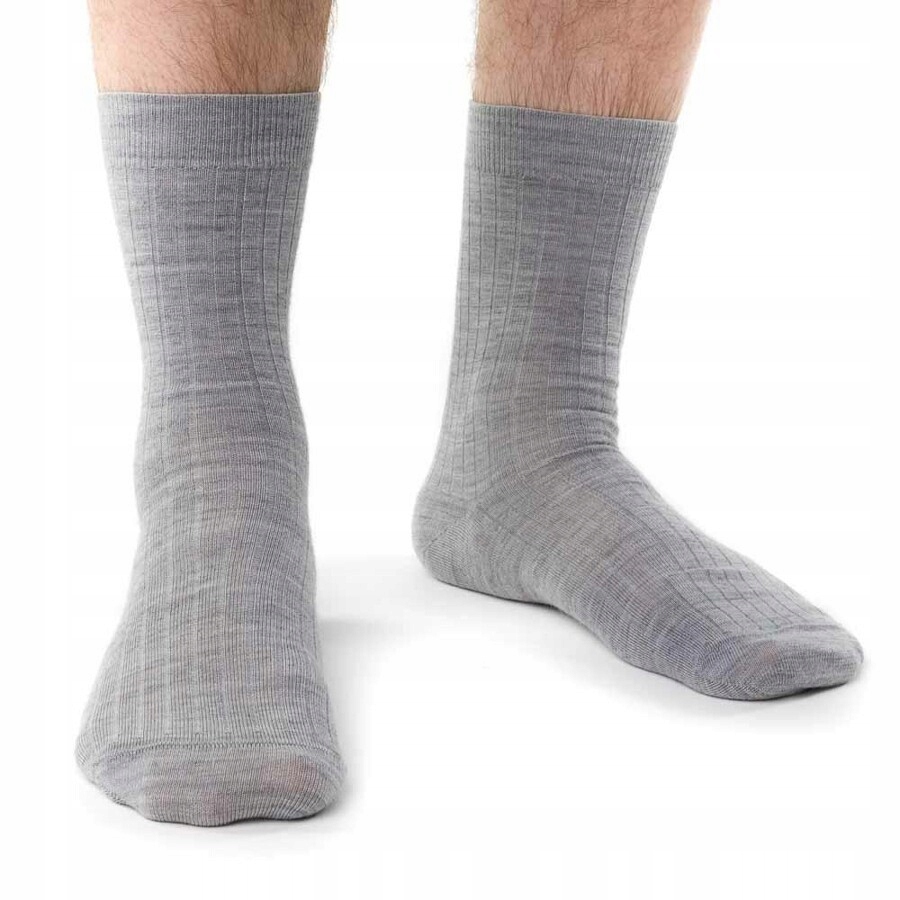 

Bezuciskowe steven Merino Wool 130 szare 44-46