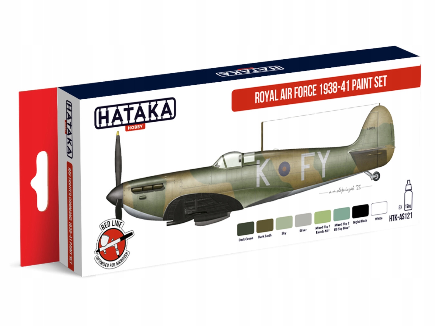 Sada akrylových barev Royal Air Force 1938-41 HTK-AS121 Hataka