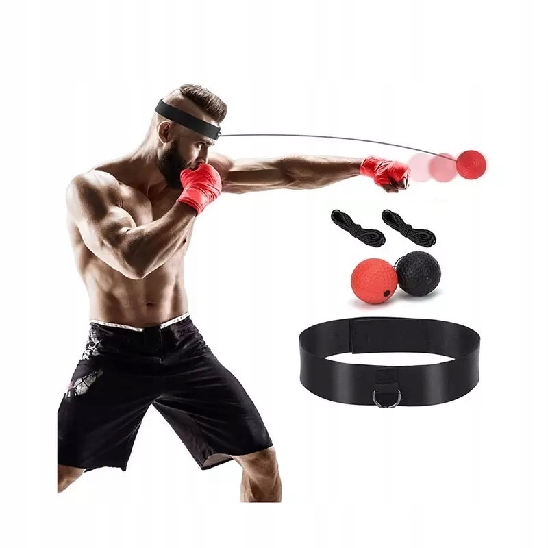 2X PIŁKA REFLEKSOWA BOKS REFLEX BALL REFLEKSÓWKA