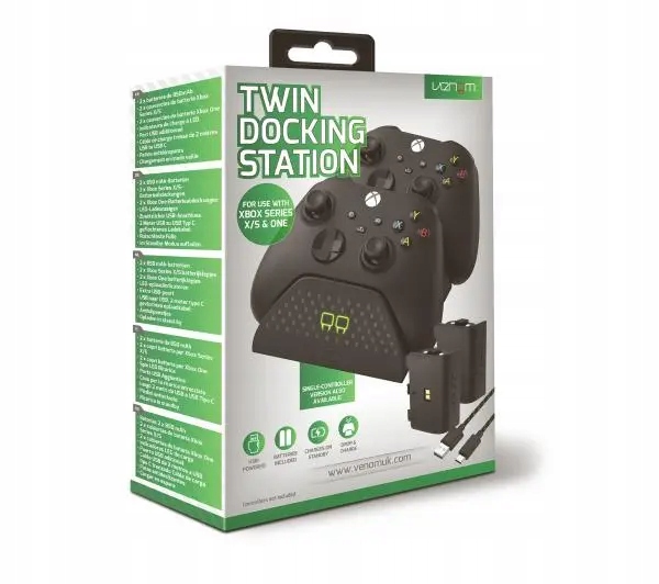 Ładowarka do padów Xbox Venom VS2881 2 akumulatory