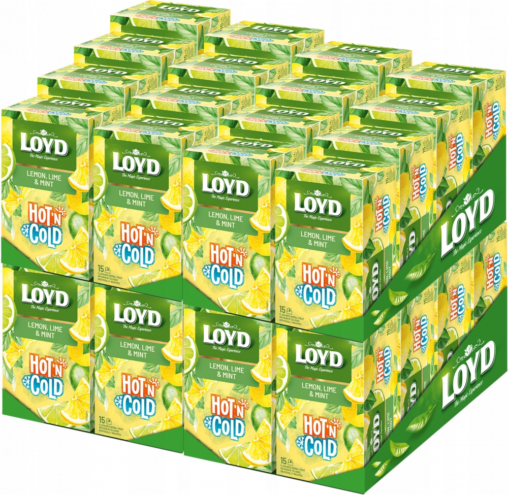 Ekspresowa Herbata Owocowa Loyd Cytryna Limonka Na Zimno Hot'N Cold 30g x32