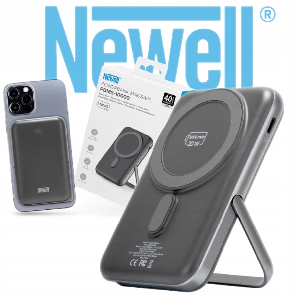 Power Bank MS-10000 s MagSafe 10000 mAh (šedá) Newell