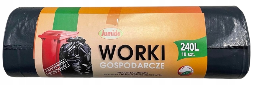 

Worki na odpad/śmieci 240L 10szt mocne