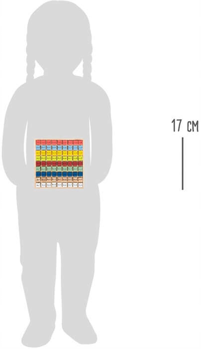 DREWNIANA TABLICZKA MNOŻENIA KOSTKI NAUKA LICZENIA PREZENT DLA DZIECKA Bohater brak