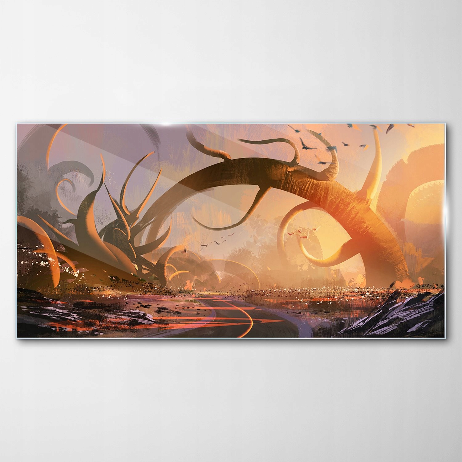 

Hartowany Obraz Szklany Fantasy Krajobraz 140x70