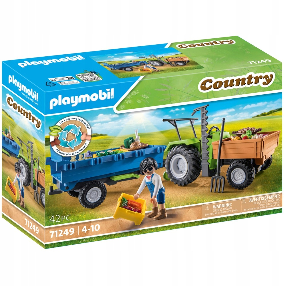 

Playmobil 71249 Traktor Z Przyczepą