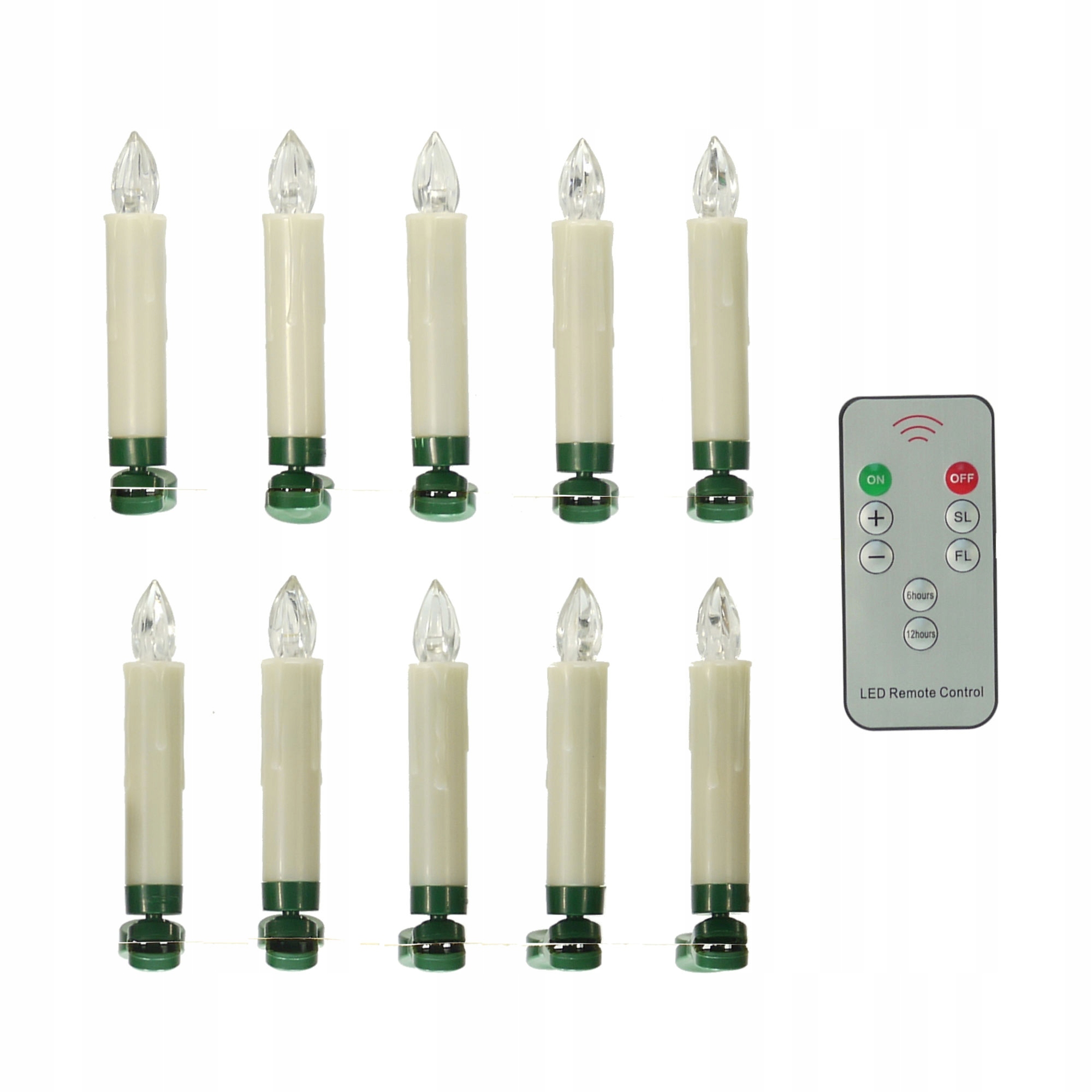 

Lampki Choinkowe Led Komplet 10szt Na Baterie 9cm