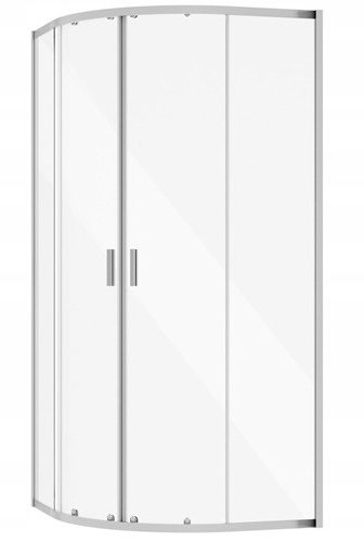 Besco Kabina półokrągła Zarya Chrome 80X80