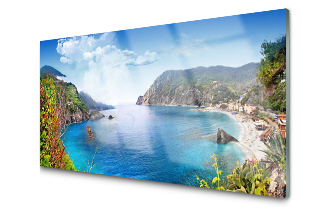 

Panel szklany Płytka Zatoka Góry Morze 120x60