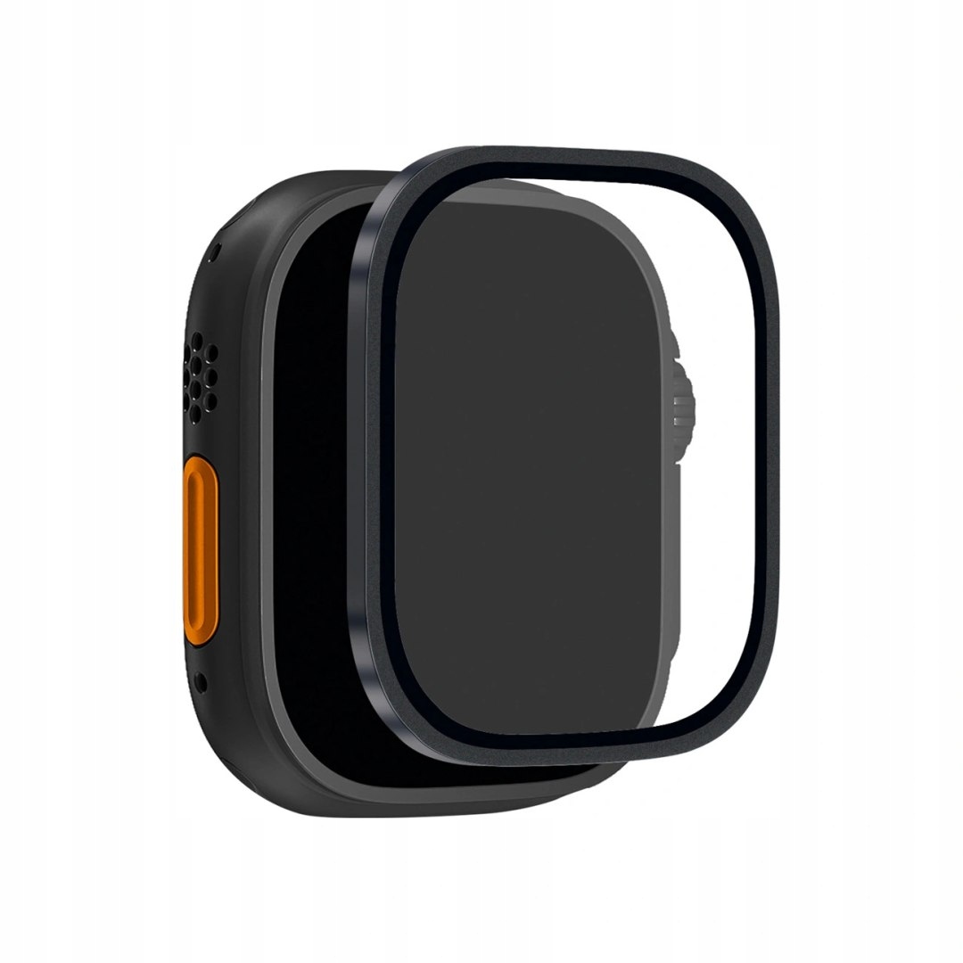 Szkło hartowane Puro z tytanową ramką na Apple Watch Ultra / Ultra 2 / Ultr