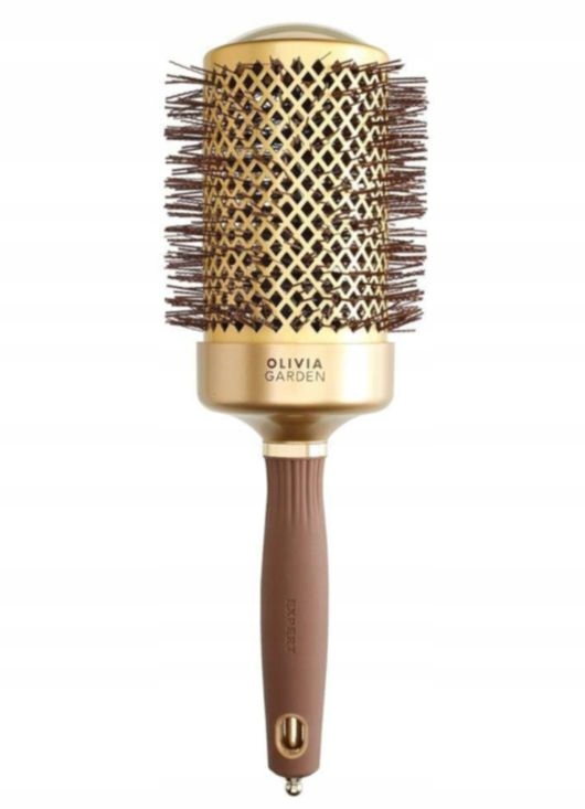 Olivia Garden Expert blowout shine kartáč pro modelování gold&brown 65 mm