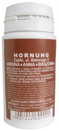 

Henna Anna Proszkowa do brwi Brąz brązowa 50g