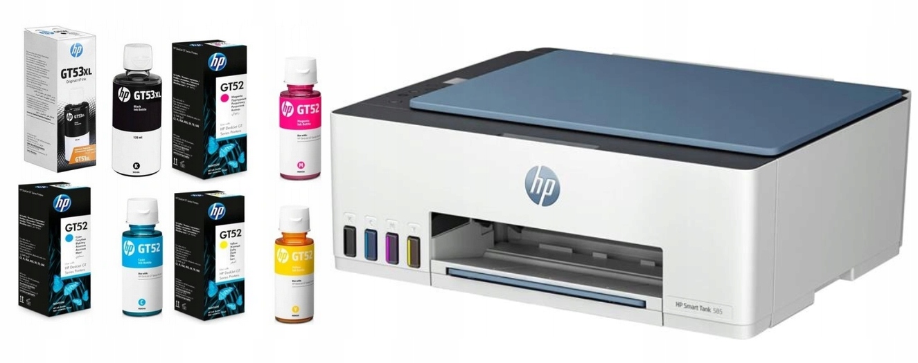 Drukarka wielofunkcyjna Hp Smart Tank 585 kolor 1F3Y4A zestaw tuszy Hp