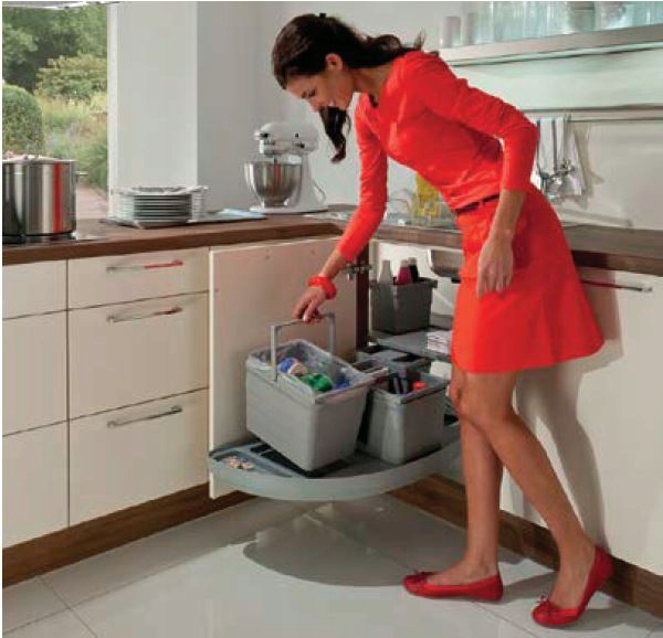 Systém triedenia odpadu 1dva Slide 450 pravá strana do rohu kuchyne