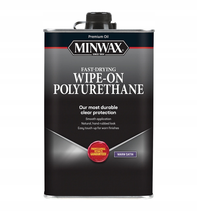 Polyuretanový lak na dřevo Minwax Wipe-On Poly 473 ml saténový