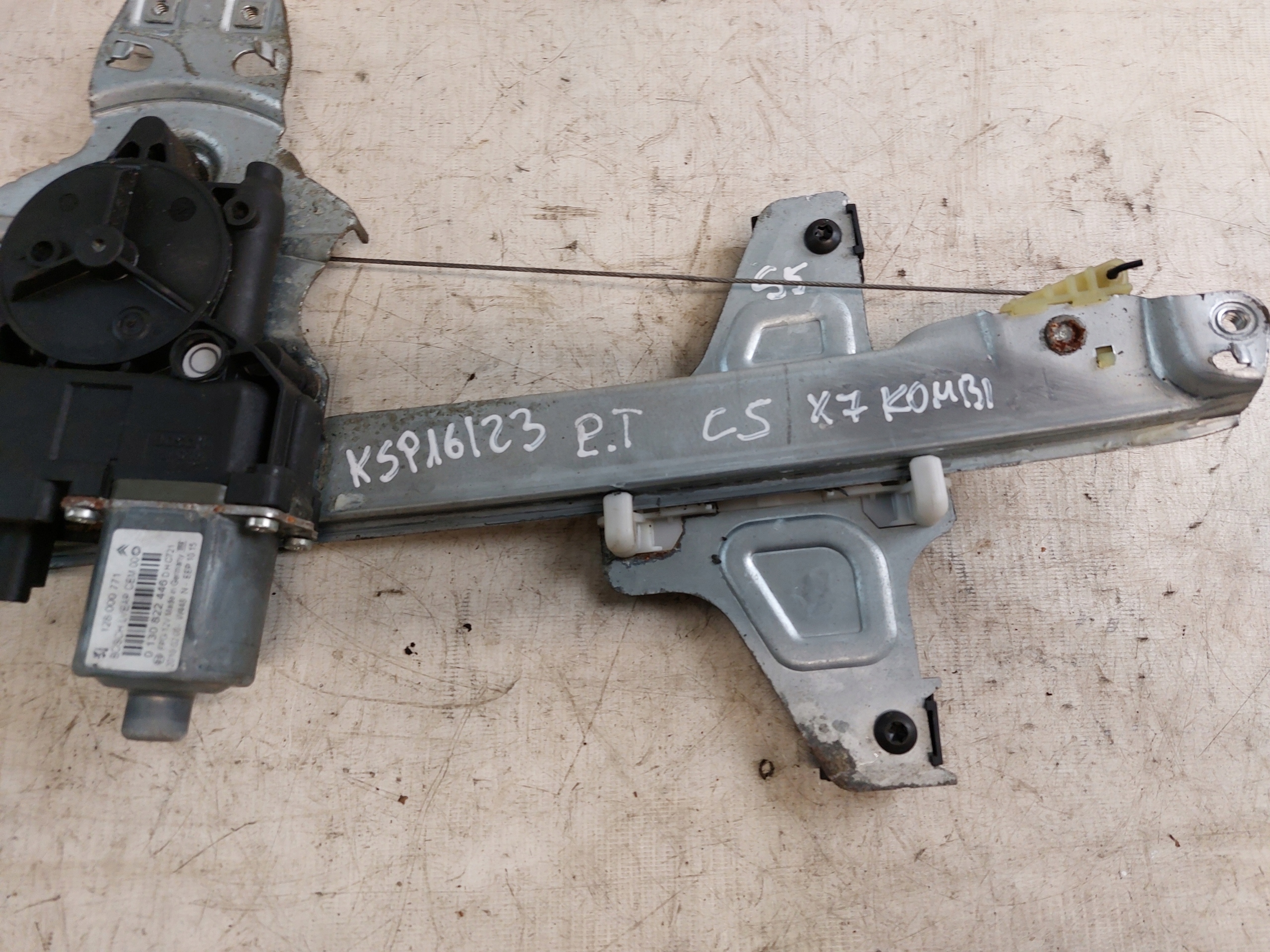 window regulator right rear part CITROEN C5 X7 KOMBI