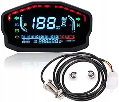 ELING Motocykl tachometr cyfrowy licznik kilometrów L369