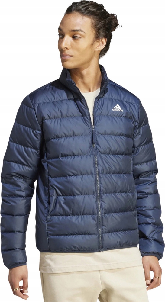 Pánská Bunda Adidas Essentials Light Down Tmavě Modrá IK3218 vel. S