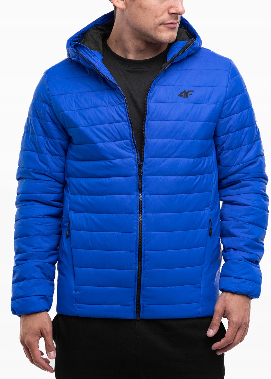 4F Pánská teplá zimní péřová prošívaná lehká bunda vel. M