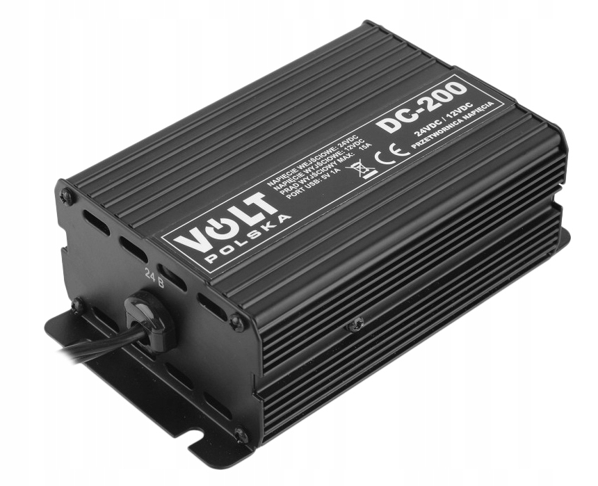 REDUKTOR NAPIĘCIA 24V/ 12V PRZETWORNICA OBNIŻAJĄCA NAPIĘCIE 24V NA 12V 200W Marka Volt