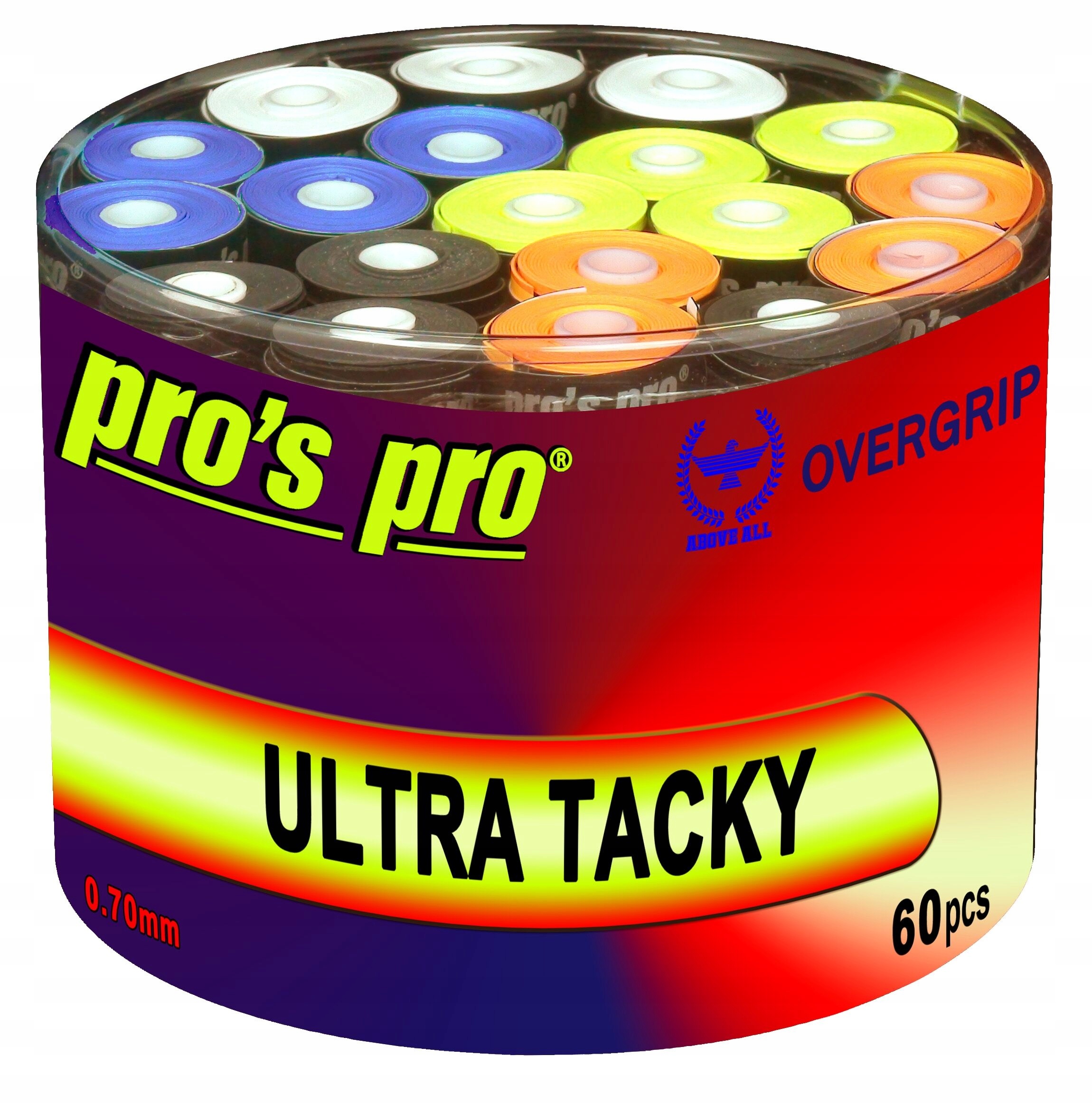 Ovíjky Pro`s Pro Ultra Tacky box 60 kusů MIX 0,7 mm