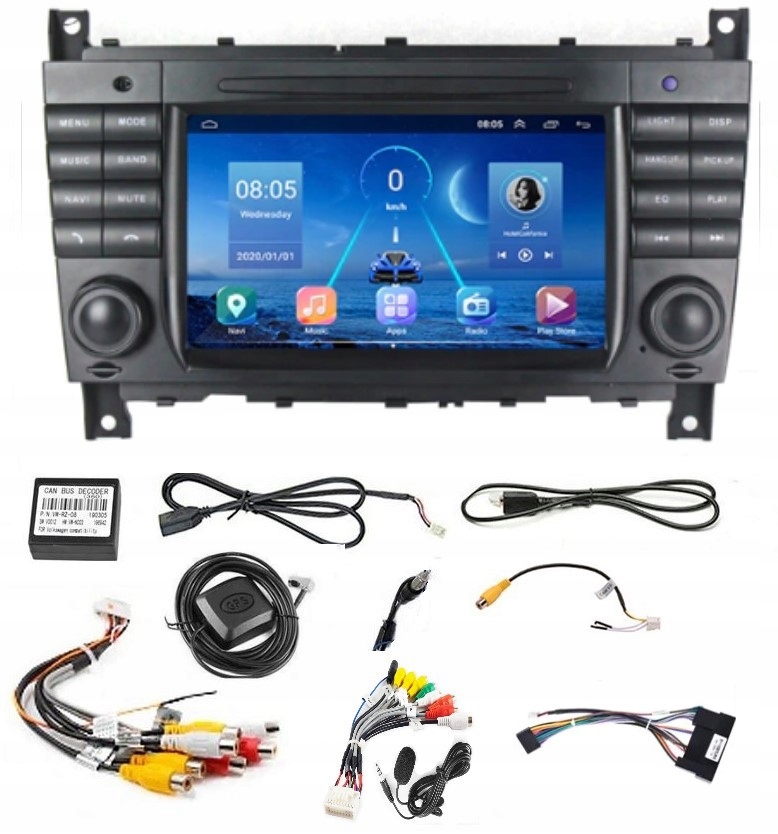 Radio samochodowe MERCEDES C W203 CLC W209 CLK 2-DIN