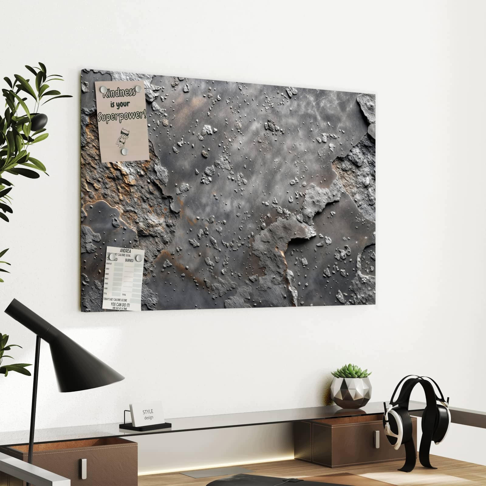 Magnetická tabule Zvětralé a Povrch 60 × 40 cm