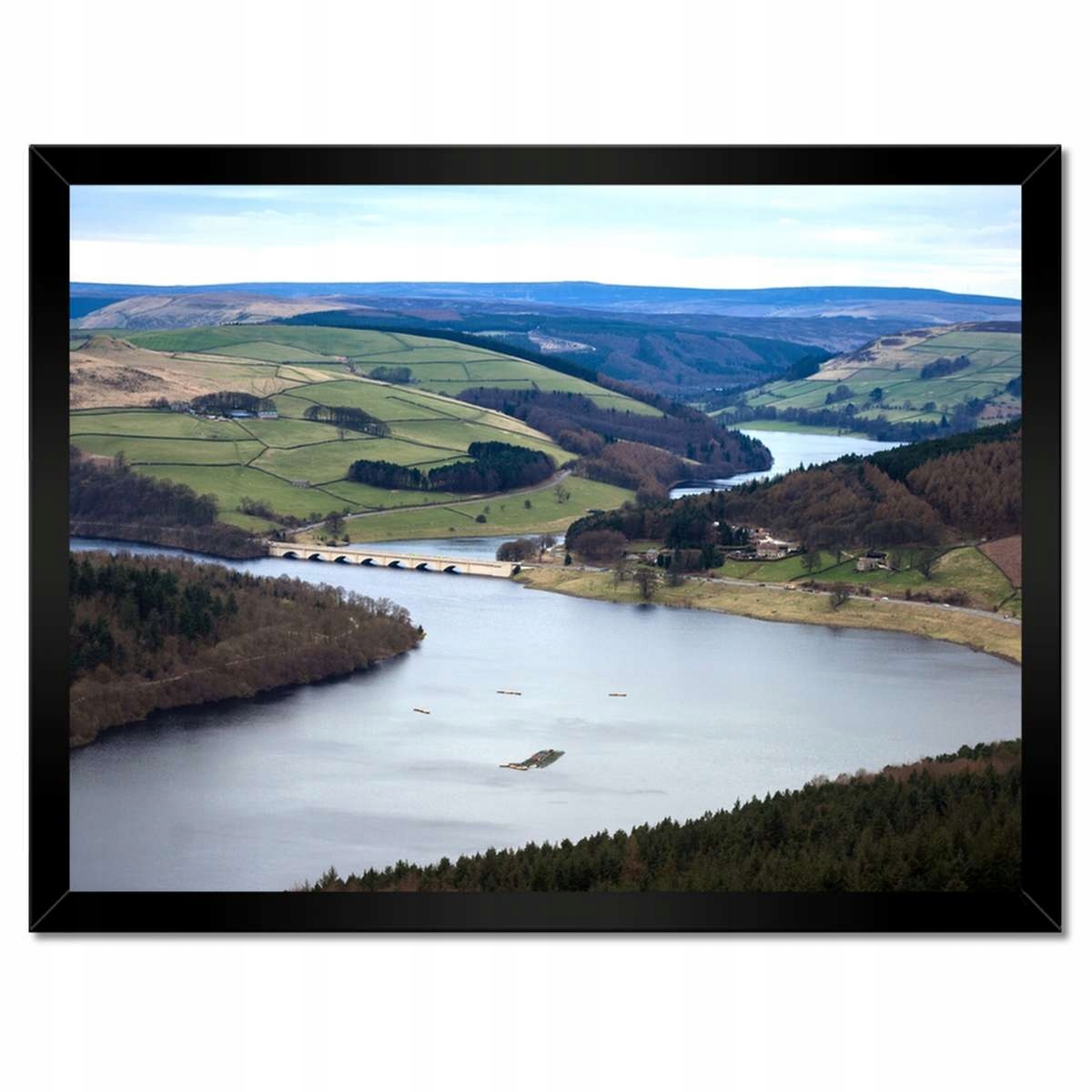 Plakáty v rámu 40x30 Krajina s řekou