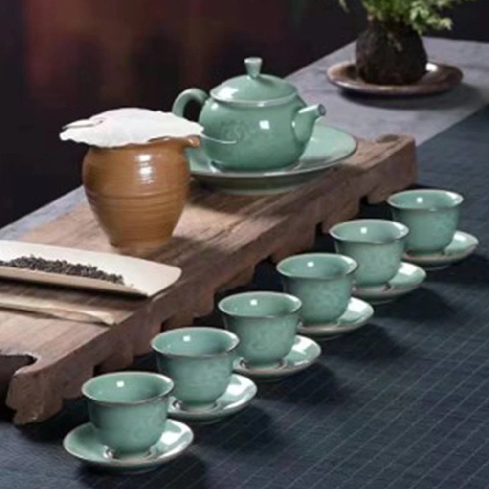 Čajová súprava Longquan Celadon Coconut Blossom