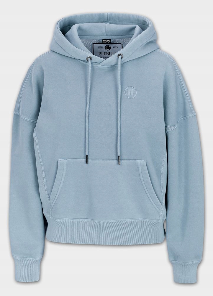 Dámská Mikina s kapucí Oversize Pitbull Klokanka Washed Manzanita Pohodlná
