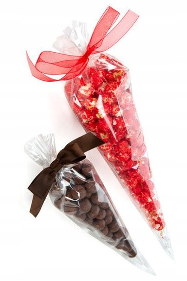 

Woreczki ,rożki foliowe, celofan,15x25 50szt