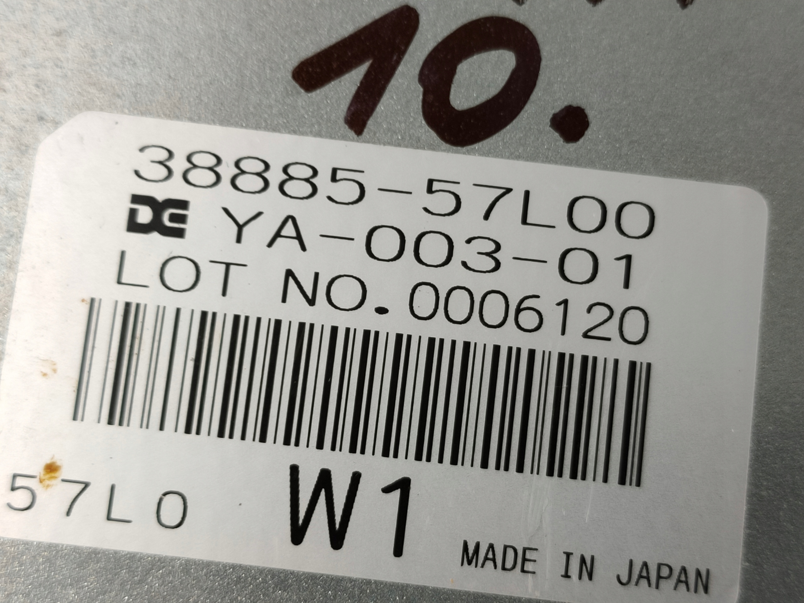 SUZUKI KIZASHI 09-14 module control unit transmission 38885-57L00 OE